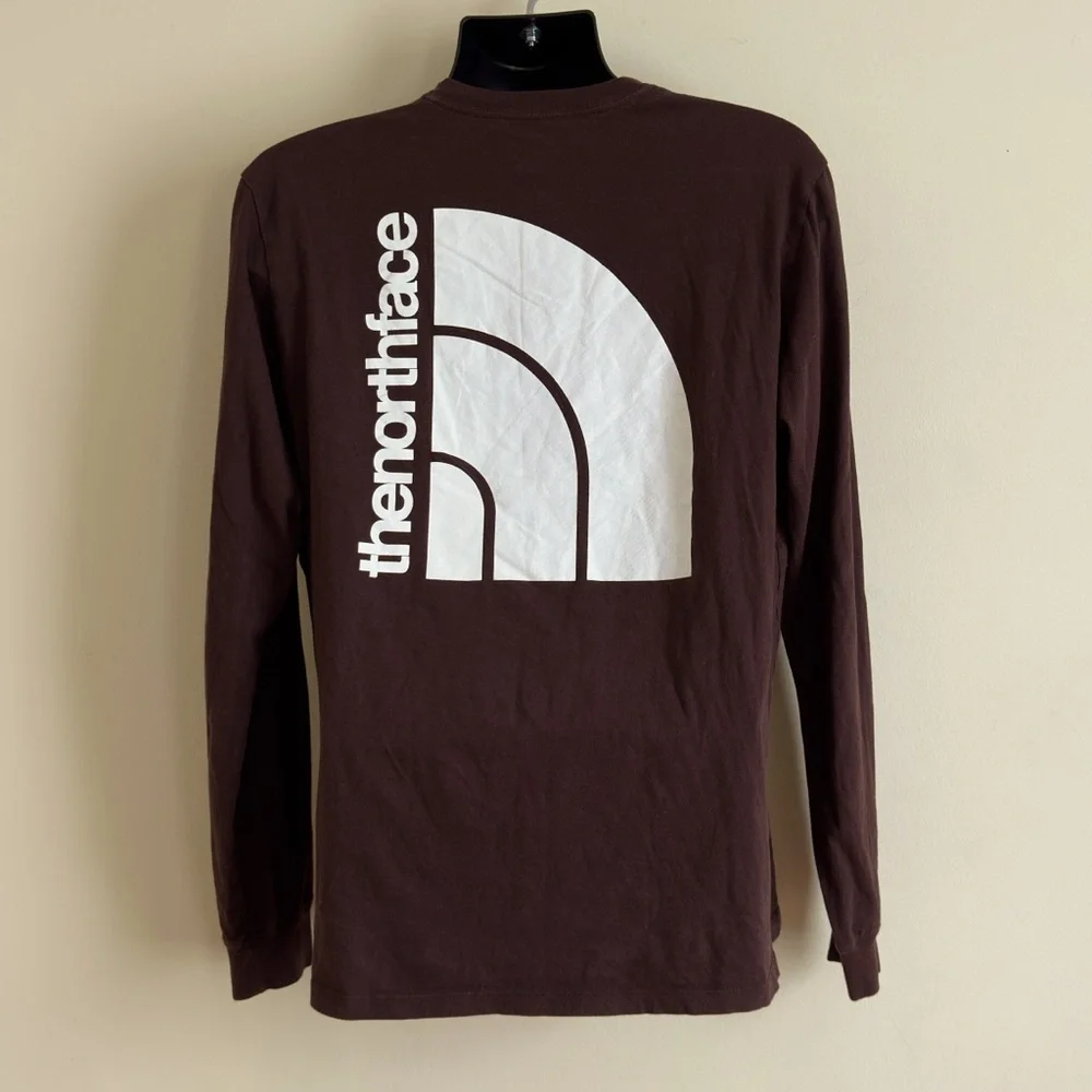 The North Face Brown Long Sleeve Tee shirt Size Large